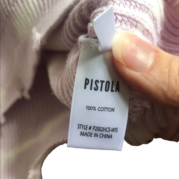 EVEREVE PISTOLA Eva cropped distressed tie dye pullover Medium - Picture 5 of 7